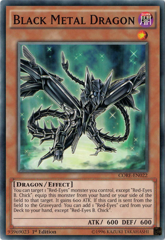 Black Metal Dragon [CORE-EN022] Common | Arkham Games and Comics