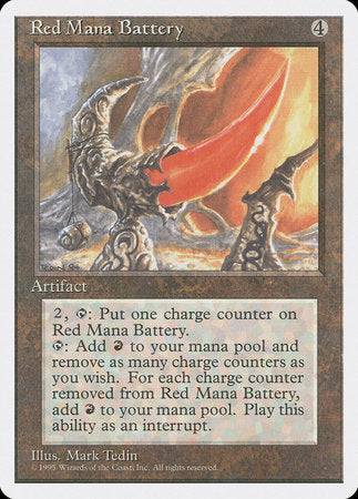 Red Mana Battery [Fourth Edition] | Arkham Games and Comics