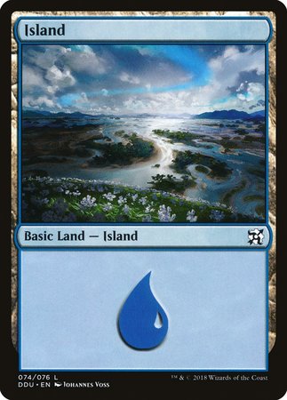 Island (74) [Duel Decks: Elves vs. Inventors] | Arkham Games and Comics