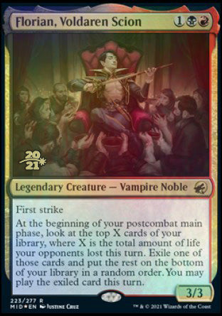 Florian, Voldaren Scion [Innistrad: Midnight Hunt Prerelease Promos] | Arkham Games and Comics