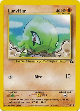 Larvitar (57/75) [Neo Discovery Unlimited] | Arkham Games and Comics