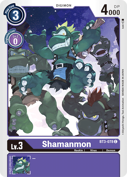 Shamanmon [BT3-078] [Release Special Booster Ver.1.5] | Arkham Games and Comics