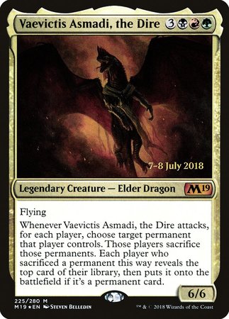 Vaevictis Asmadi, The Dire [Core Set 2019 Promos] | Arkham Games and Comics