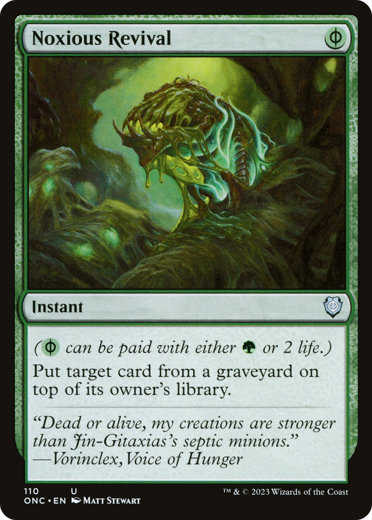 Noxious Revival [Phyrexia: All Will Be One Commander] | Arkham Games and Comics