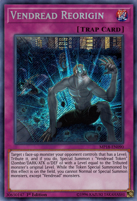 Vendread Reorigin [MP18-EN090] Secret Rare | Arkham Games and Comics