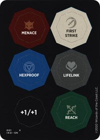 Punch Card Token (001 // 002) - Thick Stock [Ikoria: Lair of Behemoths Tokens] | Arkham Games and Comics