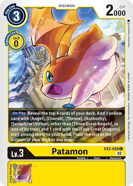 Patamon [EX3-028] [Revision Pack Cards] | Arkham Games and Comics