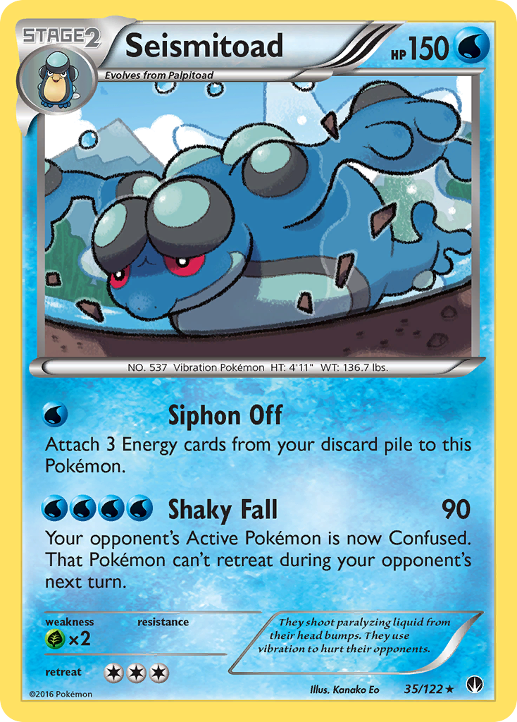 Seismitoad (35/122) [XY: BREAKpoint] | Arkham Games and Comics