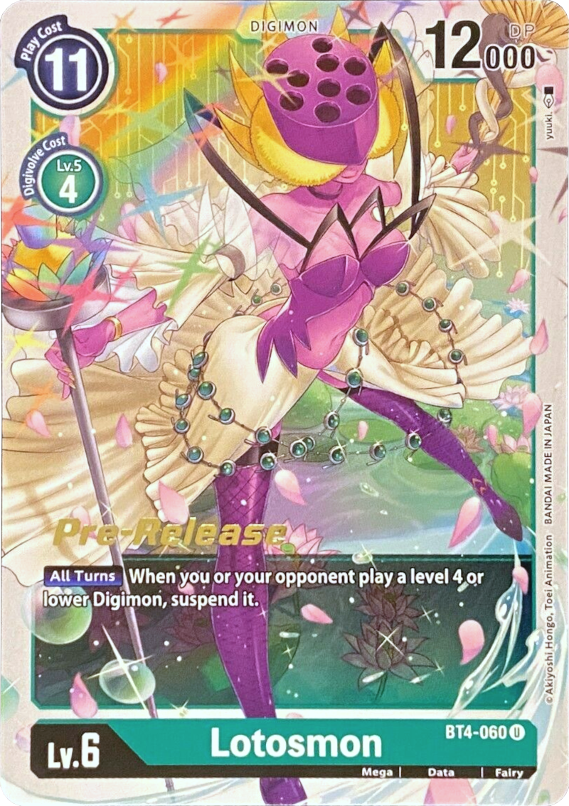 Lotosmon [BT4-060] [Great Legend Pre-Release Promos] | Arkham Games and Comics