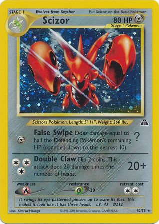 Scizor (10/75) [Neo Discovery Unlimited] | Arkham Games and Comics