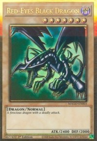 Red-Eyes Black Dragon [MAGO-EN003] Gold Rare | Arkham Games and Comics