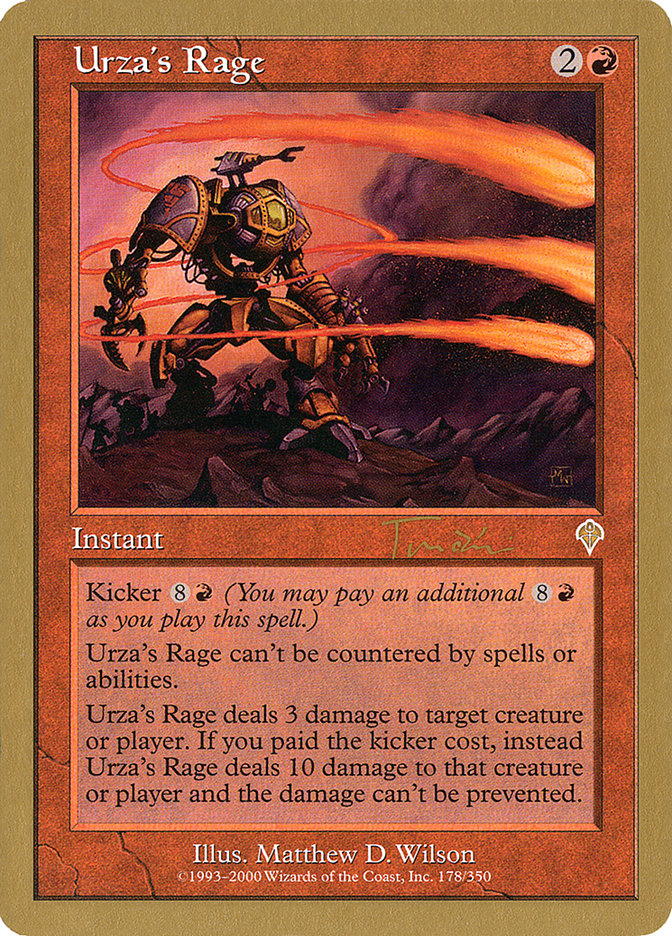 Urza's Rage (Jan Tomcani) [World Championship Decks 2001] | Arkham Games and Comics