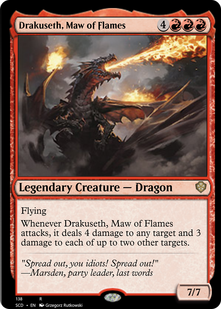 Drakuseth, Maw of Flames [Starter Commander Decks] | Arkham Games and Comics