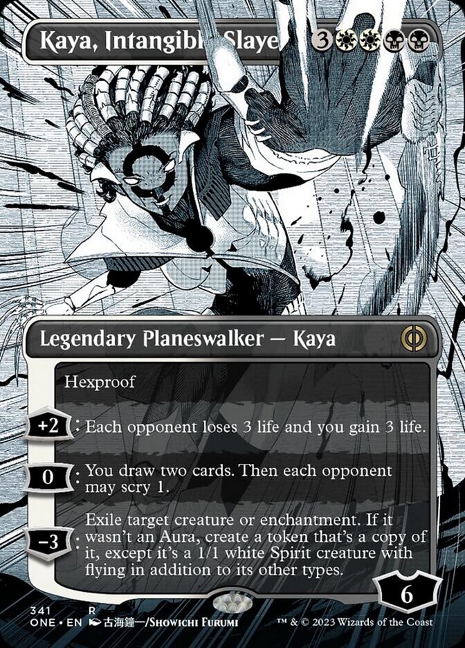 Kaya, Intangible Slayer (Borderless Manga) [Phyrexia: All Will Be One] | Arkham Games and Comics