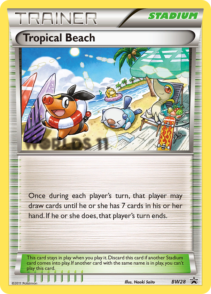 Tropical Beach (BW28) [Black & White: Black Star Promos] | Arkham Games and Comics