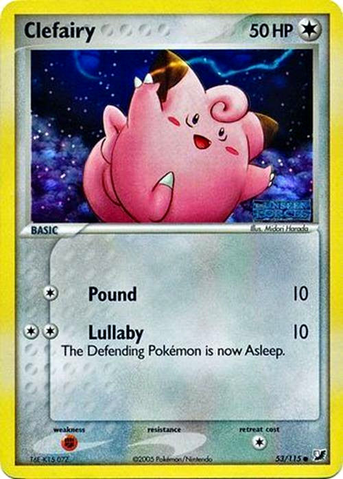 Clefairy (53/115) (Stamped) [EX: Unseen Forces] | Arkham Games and Comics