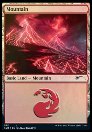 Mountain (Lightning) (570) [Secret Lair Drop Promos] | Arkham Games and Comics