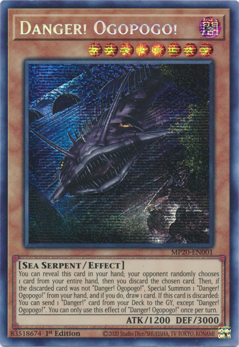 Danger! Ogopogo! [MP20-EN001] Prismatic Secret Rare | Arkham Games and Comics