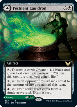Pestilent Cauldron // Restorative Burst (Extended) [Strixhaven: School of Mages] | Arkham Games and Comics