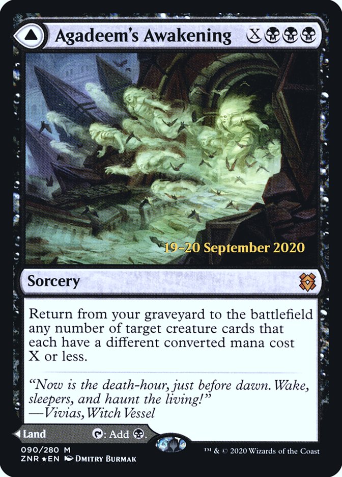 Agadeem's Awakening // Agadeem, the Undercrypt  [Zendikar Rising Prerelease Promos] | Arkham Games and Comics