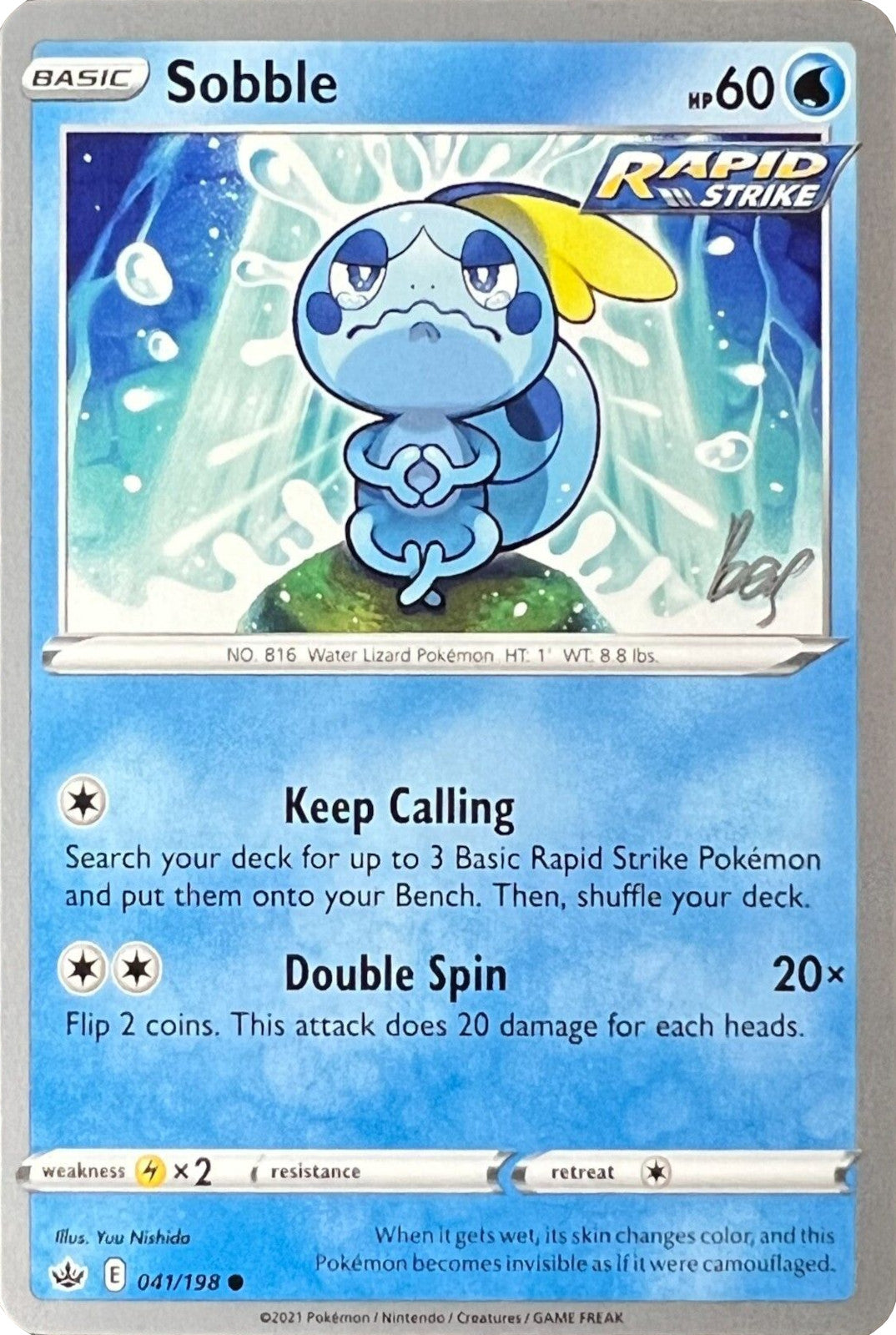 Sobble (041/198) (Cheryl Again - Sebastian Lashmet) [World Championships 2022] | Arkham Games and Comics