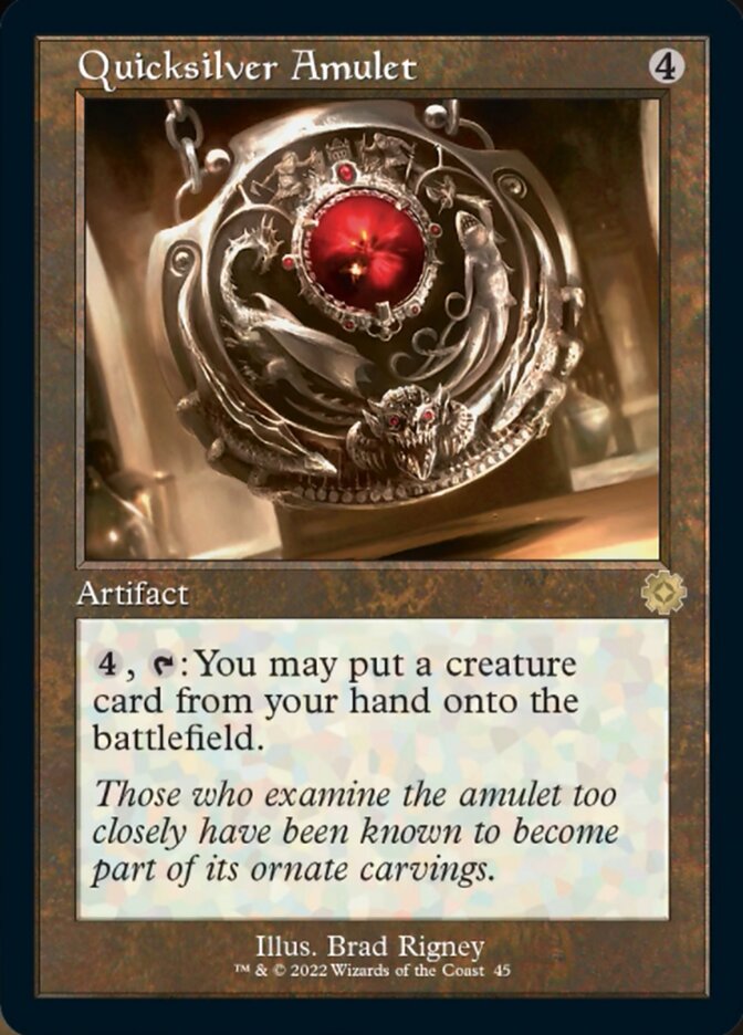 Quicksilver Amulet (Retro) [The Brothers' War Retro Artifacts] | Arkham Games and Comics