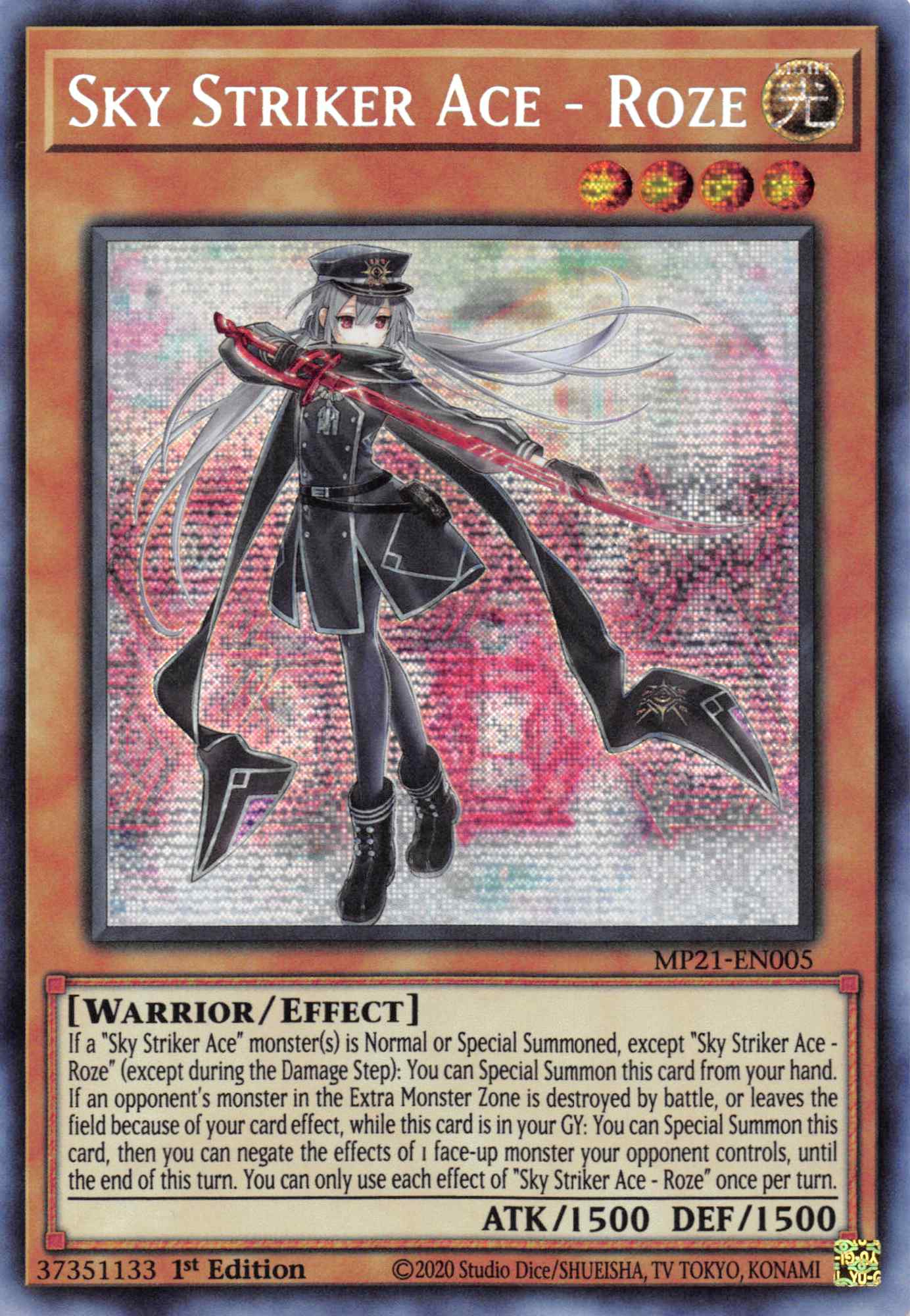 Sky Striker Ace - Roze [MP21-EN005] Prismatic Secret Rare | Arkham Games and Comics