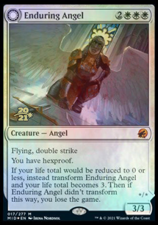 Enduring Angel // Angelic Enforcer [Innistrad: Midnight Hunt Prerelease Promos] | Arkham Games and Comics