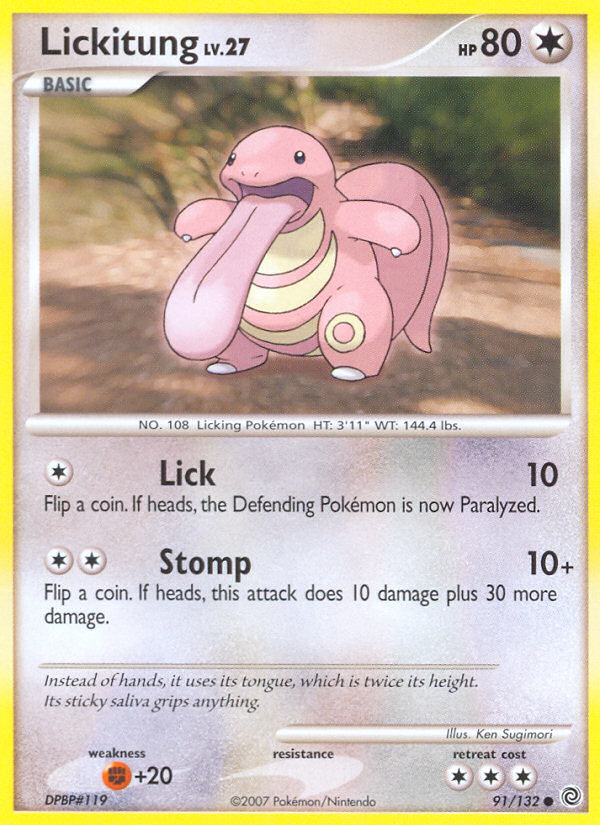 Lickitung (91/132) [Diamond & Pearl: Secret Wonders] | Arkham Games and Comics