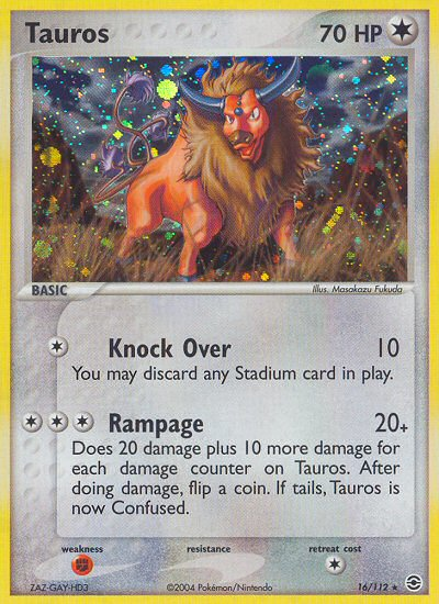 Tauros (16/112) [EX: FireRed & LeafGreen] | Arkham Games and Comics