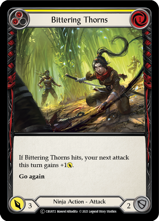 Bittering Thorns [U-CRU072] (Crucible of War Unlimited)  Unlimited Rainbow Foil | Arkham Games and Comics