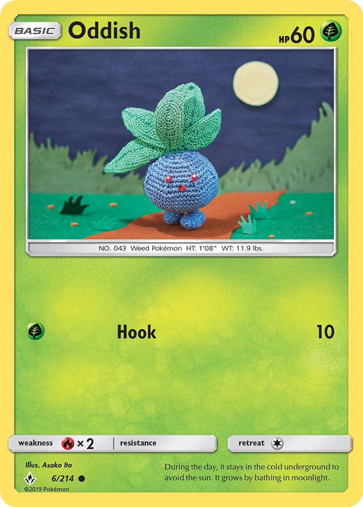 Oddish (6/214) [Sun & Moon: Unbroken Bonds] | Arkham Games and Comics