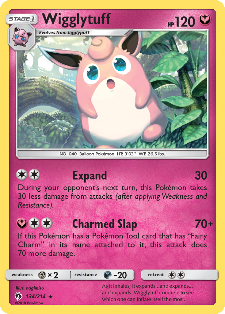 Wigglytuff (134/214) [Sun & Moon: Lost Thunder] | Arkham Games and Comics