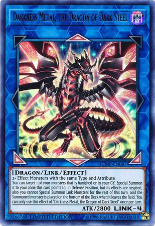Darkness Metal, the Dragon of Dark Steel [JUMP-EN087] Ultra Rare | Arkham Games and Comics