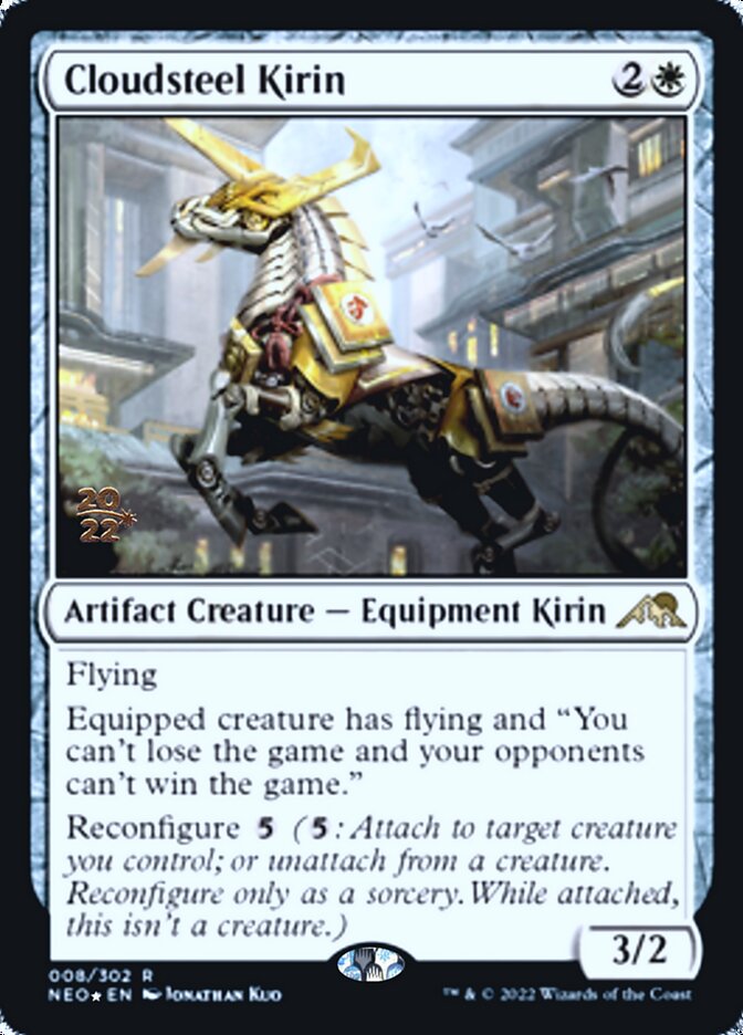 Cloudsteel Kirin [Kamigawa: Neon Dynasty Prerelease Promos] | Arkham Games and Comics