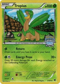 Tropius (5/101) (National Championship Staff Promo) [Black & White: Plasma Blast] | Arkham Games and Comics