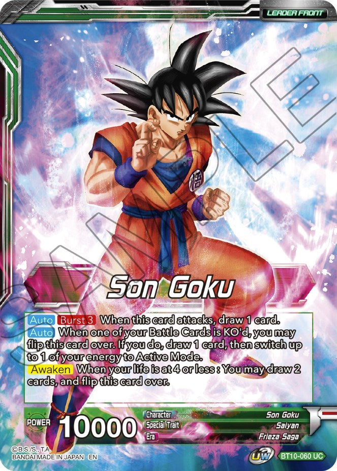 Son Goku // Ferocious Strike SS Son Goku (BT10-060) [Theme Selection: History of Son Goku] | Arkham Games and Comics