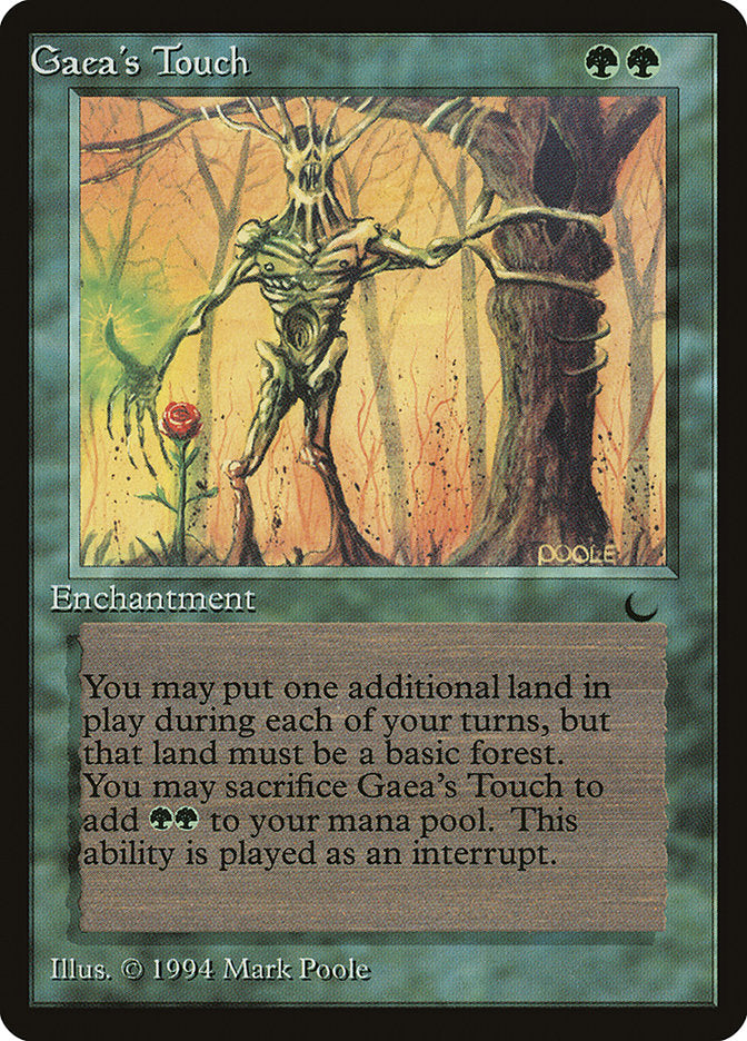 Gaea's Touch (Misprinted) [The Dark] | Arkham Games and Comics