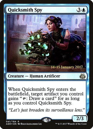 Quicksmith Spy [Aether Revolt Promos] | Arkham Games and Comics