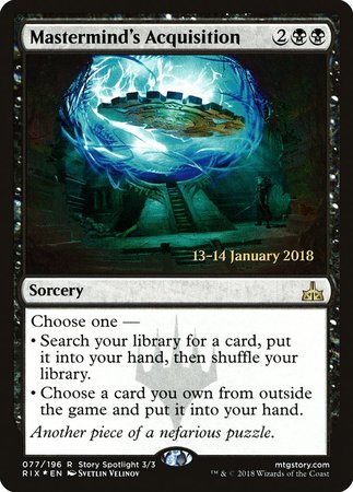 Mastermind's Acquisition [Rivals of Ixalan Promos] | Arkham Games and Comics