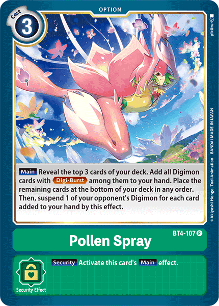 Pollen Spray [BT4-107] [Great Legend] | Arkham Games and Comics