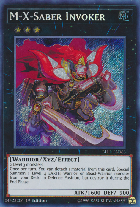 M-X-Saber Invoker [BLLR-EN063] Secret Rare | Arkham Games and Comics