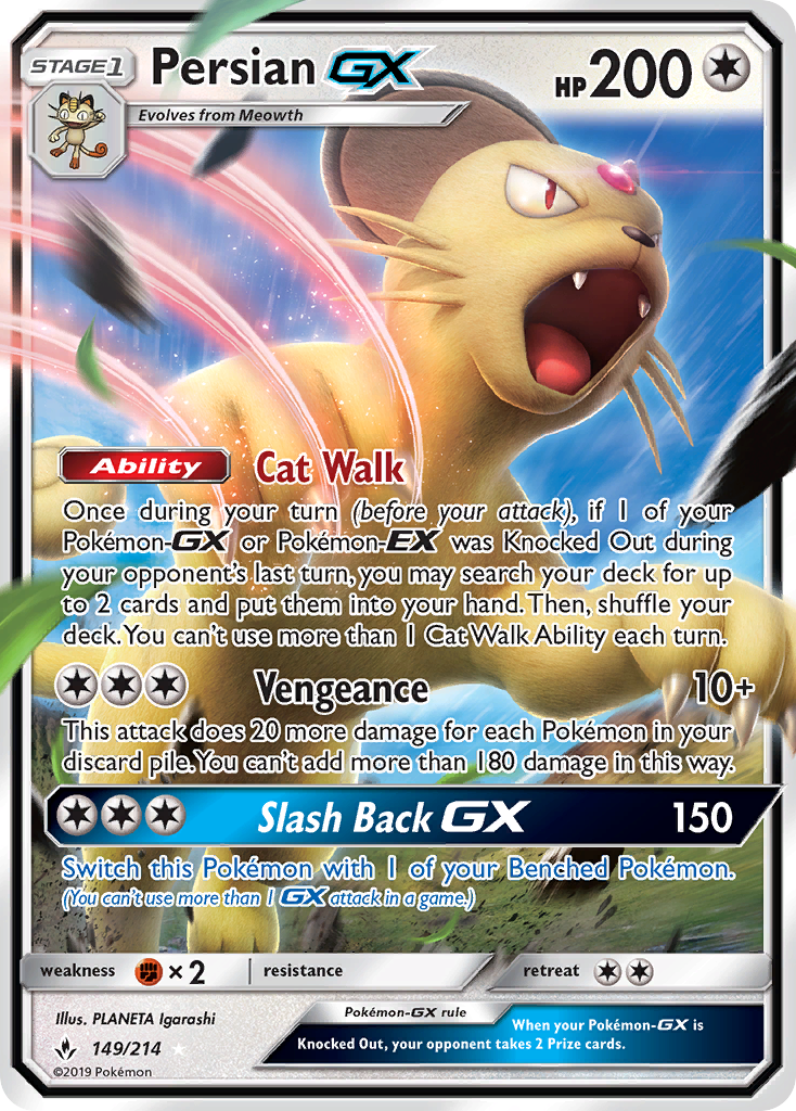 Persian GX (149/214) [Sun & Moon: Unbroken Bonds] | Arkham Games and Comics