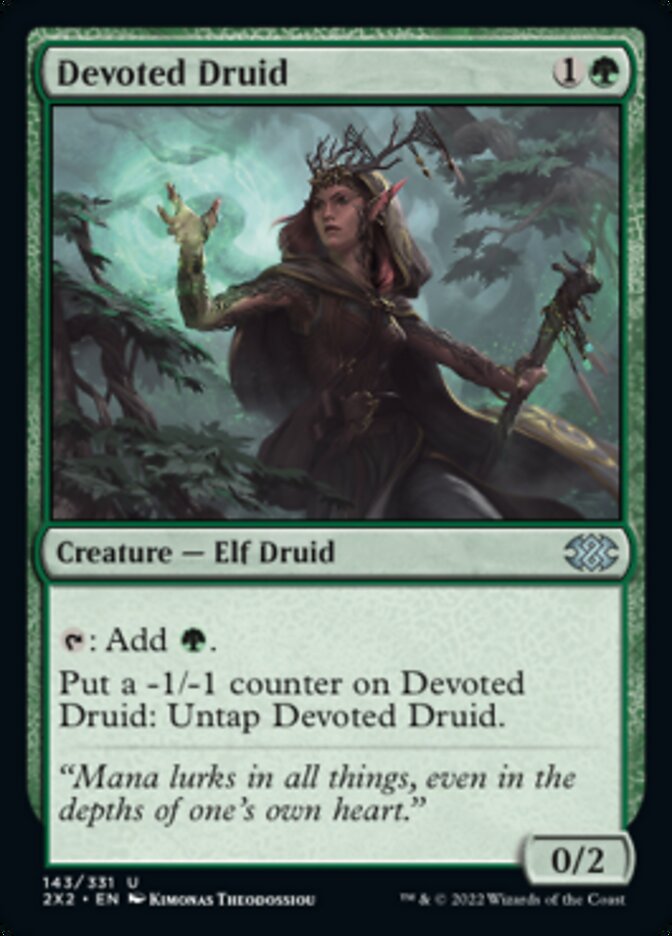 Devoted Druid [Double Masters 2022] | Arkham Games and Comics