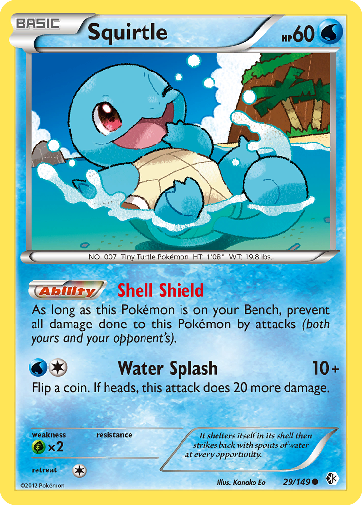 Squirtle (29/149) [Black & White: Boundaries Crossed] | Arkham Games and Comics