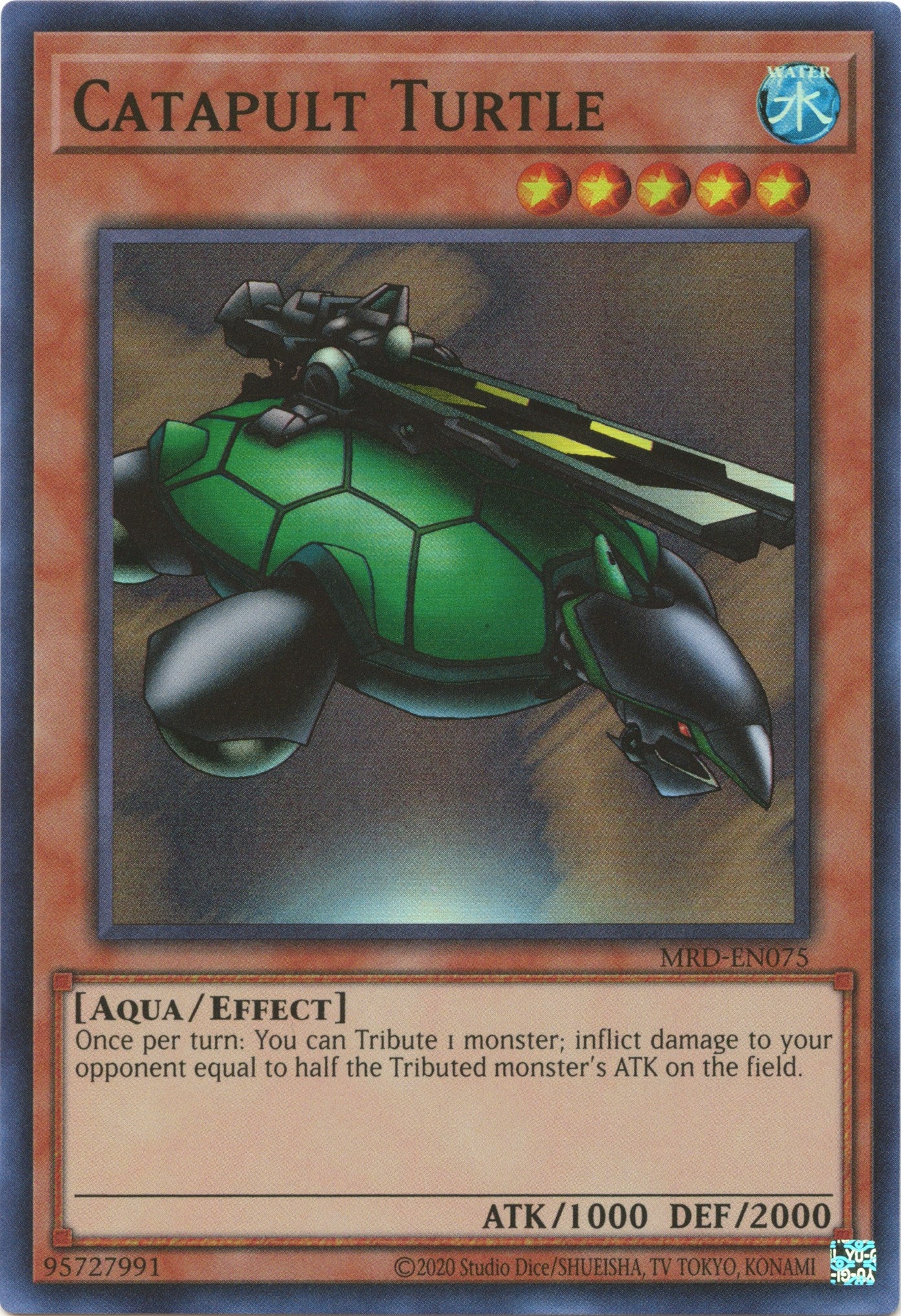 Catapult Turtle (25th Anniversary) [MRD-EN075] Super Rare | Arkham Games and Comics