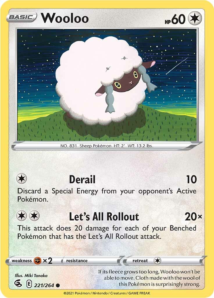 Wooloo (221/264) [Sword & Shield: Fusion Strike] | Arkham Games and Comics