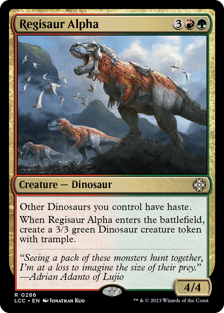 Regisaur Alpha [The Lost Caverns of Ixalan Commander] | Arkham Games and Comics