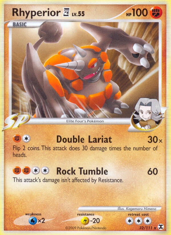 Rhyperior (32/111) (Theme Deck Exclusive) [Platinum: Rising Rivals] | Arkham Games and Comics