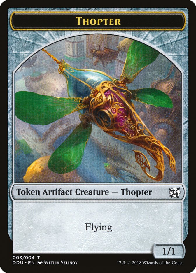 Thopter (003/004) [Duel Decks: Elves vs. Inventors Tokens] | Arkham Games and Comics